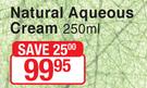 Oh Lief Natural Aqueous Cream-250ml