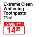Aquafresh Extreme Clean Whitening Toothpaste-75ml