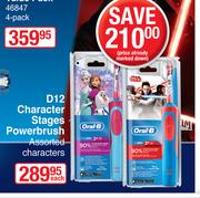 Oral-B D12 Character Stages Powerbrush Assorted Characters-Each