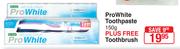 Dis Chem Pro White Toothpaste-150g Plus Free Toothbrush
