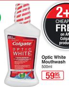 Colgate Optic White Mouthwash-500ml