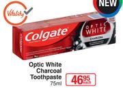 Colgate Optic White Charcoal Toothpaste-75ml Each