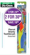 Dis Chem Pierrot Sharky Toothbrush Assorted