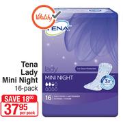 Tena Lady Mini Night 16 Pack-Per Pack