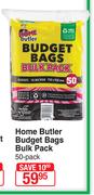 Home Butler Budget Bags Bulk Pack-50 Pack