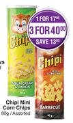 Chipi Mini Corn Chips Assorted-3 x 80g