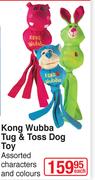 Kong Wubba Tug & Toss Dog Toy Assorted Characters & Colours-Each