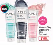 Ponds Mineral Clay Cleansers Assorted-90ml Each