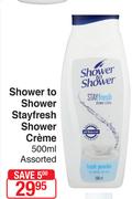 Shower To Shower Stayfresh Shower Creme Assorted-500ml
