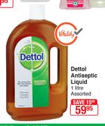 Dettol Antiseptic Liquid Assorted-1Ltr