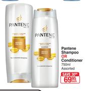 Pantene Shampoo Or Conditioner Assorted-750ml Each