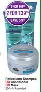 Argan Oil Reflections Shampoo Or Conditioner Or Mask Assorted-2 x 250ml