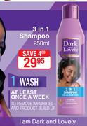 Dark & Lovely 3 In 1 Shampoo-250ml