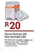 Osram Dichroic 4W Non Dimmable LED