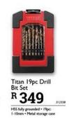 Titan 19pc Drill Bit Set