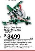 Bosch Dual Bevel Sliding Metre Saw 1800W