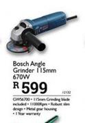 Bosch Angle Grinder 115mm 670W