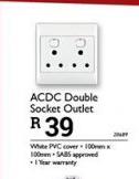 ACDC Double Socket Outlet
