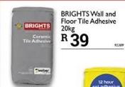 Brights Wall & Floor Tile Adhesive-20Kg