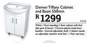 Denver Tiffany Cabinet And Basin 550mm