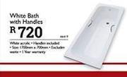 White Bath With Handles
