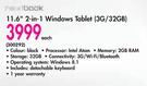 Nextbook 11.6" 2-In-1 Windows Tablet(3G/32GB)-Each