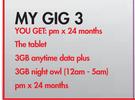 Nextbook 11.6" 2-In-1 Windows Tablet 3G/32GB-On My Gig 3