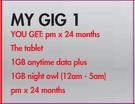 Lenovo 10.1" A10 Tablet Bundle(LTE/16GB)-On My Gig 1
