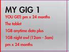 Huawei 8" Twin T1 Tablet Bundle(3G/8GB)-On My Gig 1
