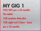 Samsung Galaxy 7" Tab 4 Tablet Bundle(3G/8GB)-On My Gig 1