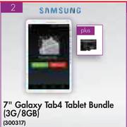 Samsung Galaxy 7" Tab 4 Tablet Bundle(3G/8GB)-On My Gig 1