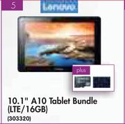 Lenovo 10.1" A10 Tablet Bundle(LTE/16GB)-On My Gig 3