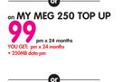 10" Vodacom Power Tab-On My Meg 250 Top Up