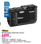Nikon AW130 Coolpix Underwater Camera-Each