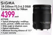 Sigma 18-250mm F3.5-6.3 DSLR Camera Lens For Nikon-Each