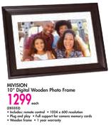 Mivision 10" Digital Wooden Photo Frame-Each