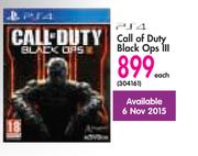 PS4 Call Od Duty Black OPS III-Each