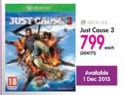 Xbox One Just Cause 3-Each
