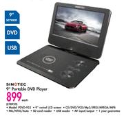 Sinotec 9" Portable DVD Player PDVD-952