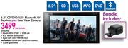 Pioneer 6.2" CD/DVD/USB Bluetooth AV Receiver Plus Rear View Camera AVH-275BT-Per Bundle
