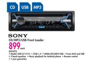 Sony CD/MP3/USB Front Loader CDX-G1151U-Each