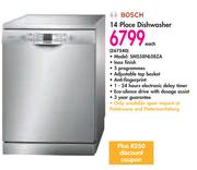Bosch 14 Place Dishwasher SMS58NL08ZA