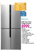 Hisense 620Ltr Four Door Fridge/Freezer H620FI