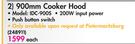 Italian Desginer 900mm Cooker Hood IDC-900S-Each