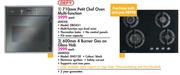 Defy 710mm Petit Chef Oven Multi Function DBO431 + Defy 600mm 4 Burner Gas On Glass Hob DHG130-Each 