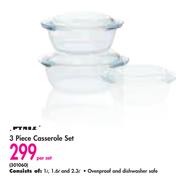 Pyrex 3 Piece Casserole Set-Per Set