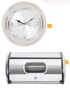 Totally Home Wall Clock Or Bread Bin-Each