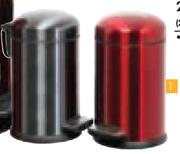 Home Living 12Ltr Pedal Bin In Red Or Grey-Each