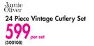 Jamie Oliver 24 Piece Vintage Cutlery Set-Per Set