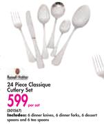 Russell Hobbs 24 Piece Classique Cutlery Set-Per Set